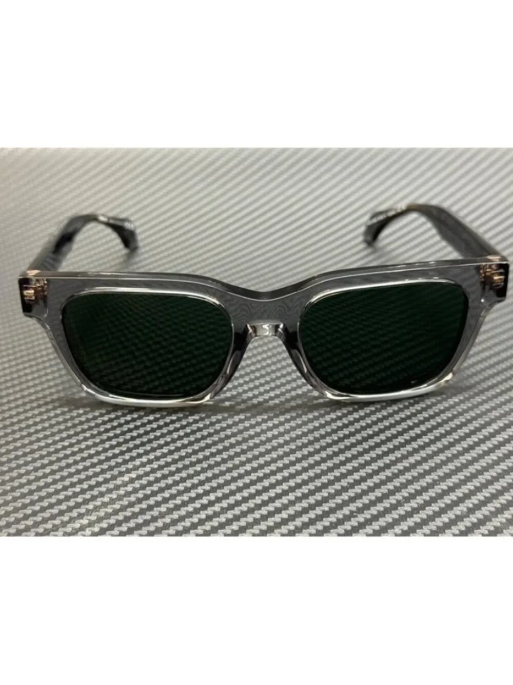 New Versace Men Transparent Grey Sunglasses 52-19-140